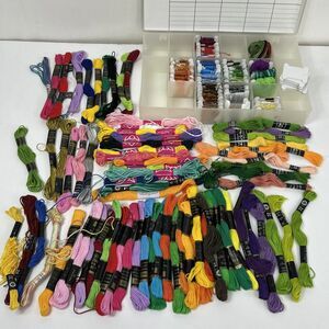 Lot Embroidery Floss Skeins Organizer Cross Stitch Thread Mixed Colors